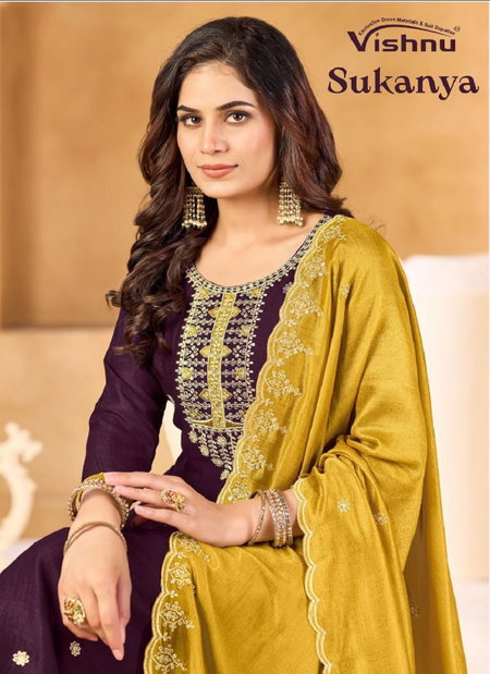 Sukanya By Vishnu Vichitra Silk Kurti With Bottom Dupatta Bulk Orders In India